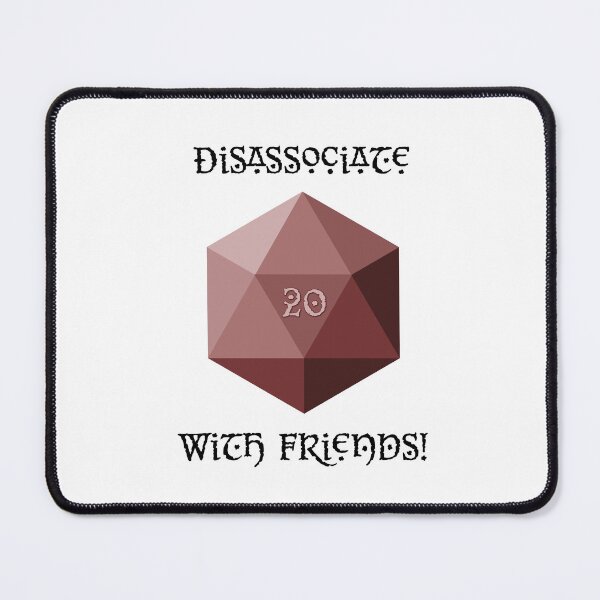 Item preview, DnD Disassociate with Friends - Red designed and sold by Little Spoop.