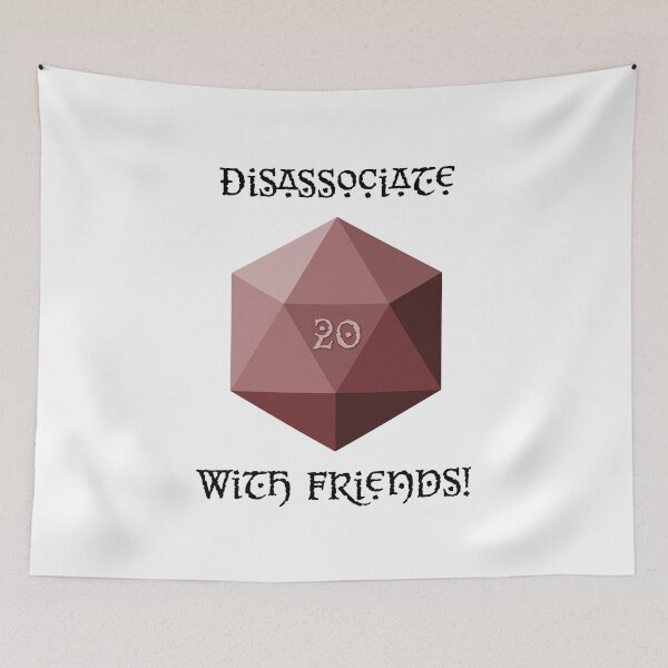 Item preview, DnD Disassociate with Friends - Red designed and sold by Little Spoop.