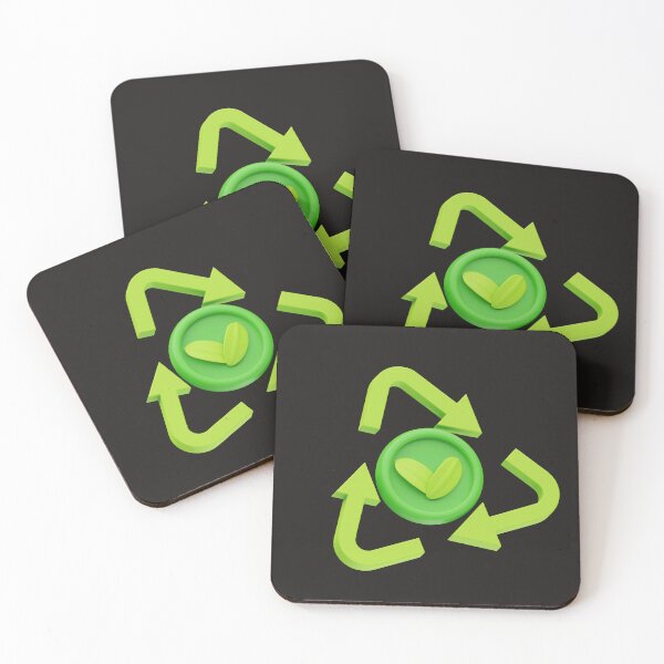 Item preview, Green with Recycling Symbol – Eco Friendly Design. designed and sold by Aamanyy7789.