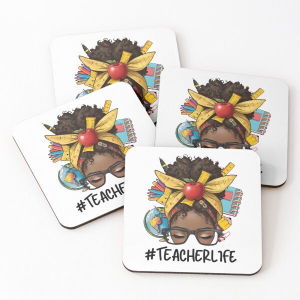 Item preview, #Teacherlife designed and sold by MelanatedWomanPrintDesign.