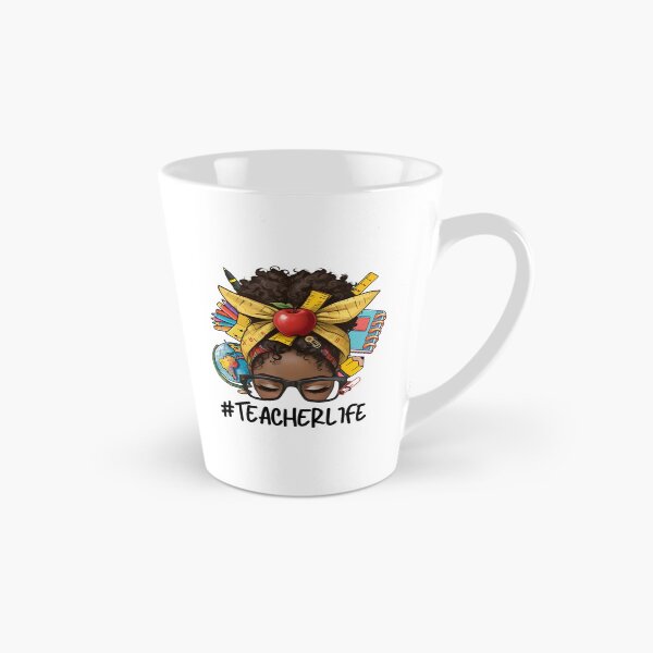 Item preview, #Teacherlife designed and sold by MelanatedWomanPrintDesign.