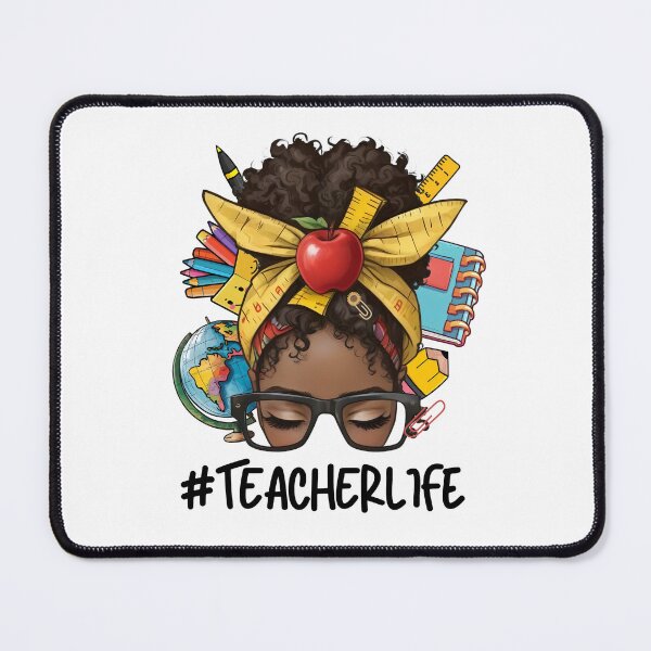 Item preview, #Teacherlife designed and sold by MelanatedWomanPrintDesign.