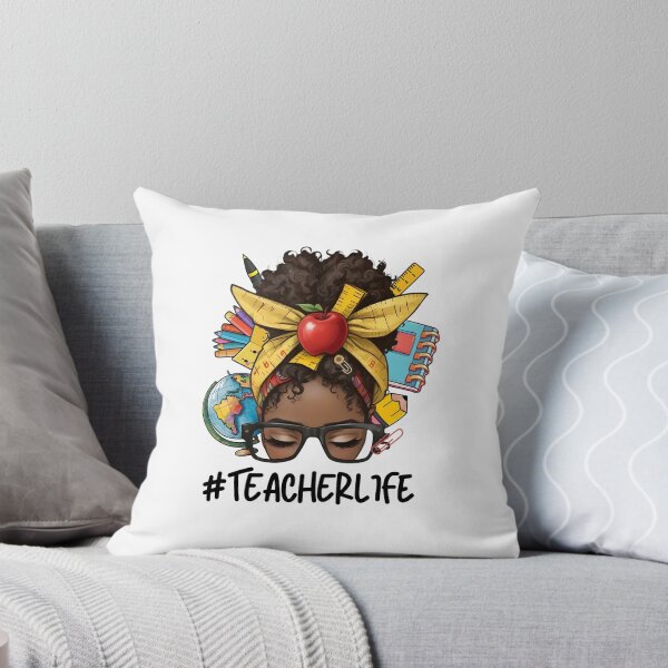 Item preview, #Teacherlife designed and sold by MelanatedWomanPrintDesign.