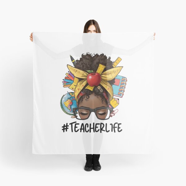 Item preview, #Teacherlife designed and sold by MelanatedWomanPrintDesign.