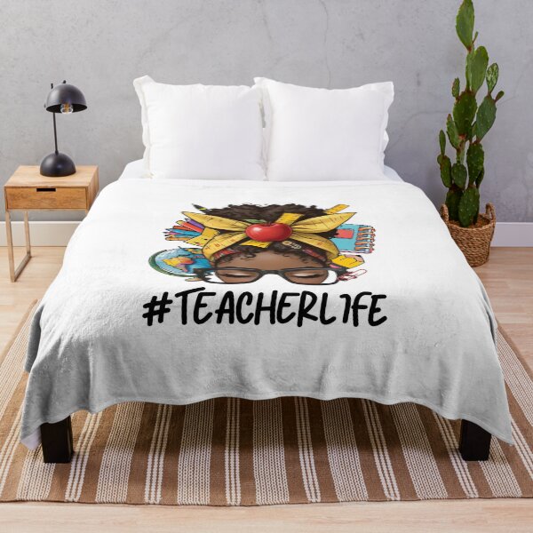 Item preview, #Teacherlife designed and sold by MelanatedWomanPrintDesign.
