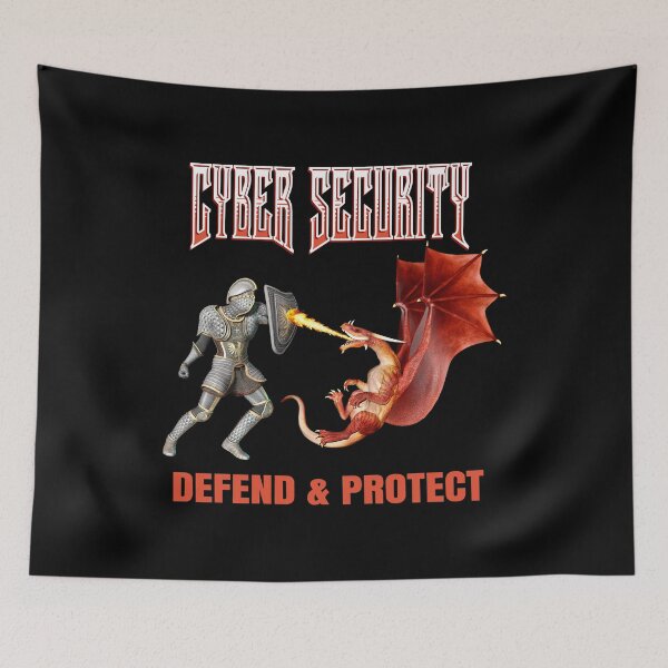 Item preview, Cyber Security Knight - Perfect Protection Against Digital Dragons designed and sold by Vac1.