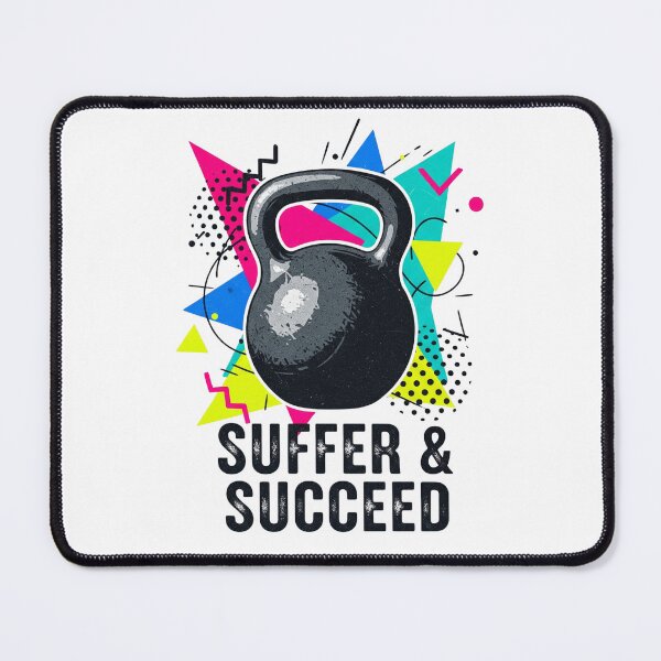 Item preview, Retro 80s Kettlebell Suffer & Succeed designed and sold by ColorVR.