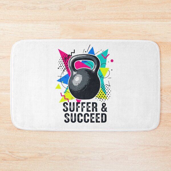 Item preview, Retro 80s Kettlebell Suffer & Succeed designed and sold by ColorVR.