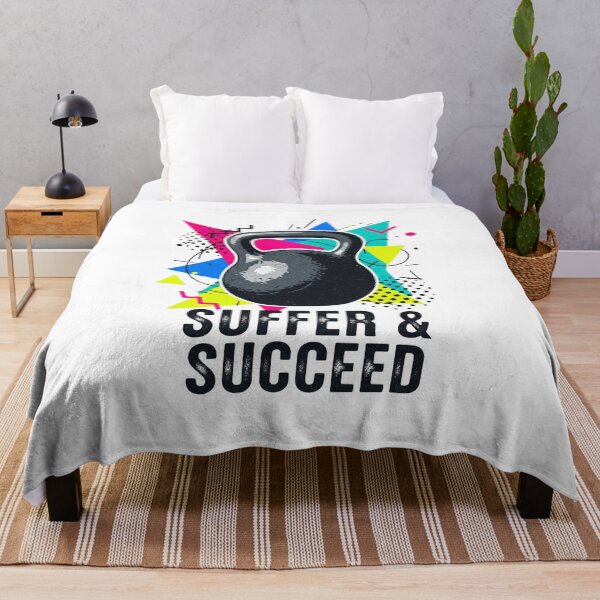 Item preview, Retro 80s Kettlebell Suffer & Succeed designed and sold by ColorVR.