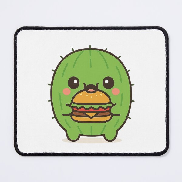 Item preview, Burger Cactus – Cute Kawaii Chibi Plant Design designed and sold by artbyTSR.