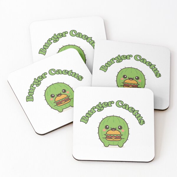 Item preview, Burger Cactus – Cute Kawaii Chibi Plant Design designed and sold by artbyTSR.