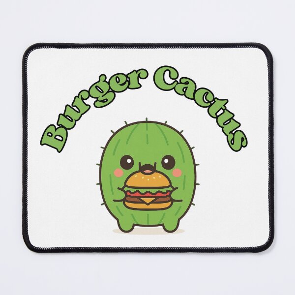 Item preview, Burger Cactus – Cute Kawaii Chibi Plant Design designed and sold by artbyTSR.