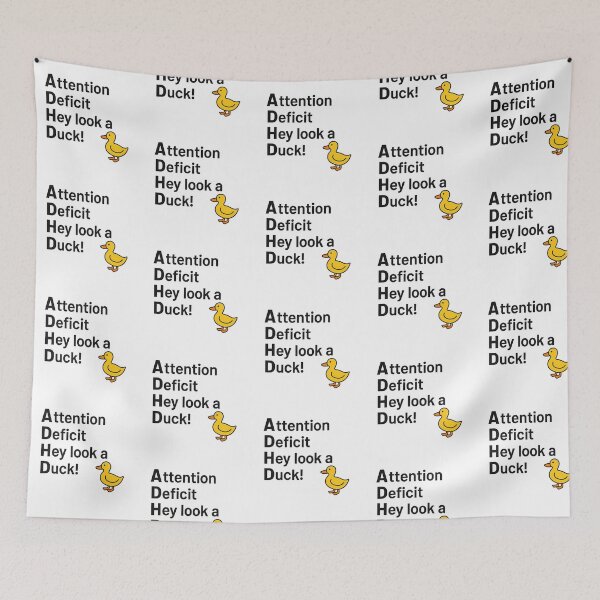 Item preview, ADHD Shirt – Attention Deficit Hey Look a Duck Funny Neurodivergent T-Shirt designed and sold by Dredg3.