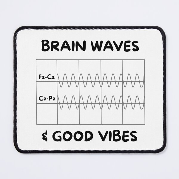 Item preview, Brain Waves and Good Vibes – EEG Neuroscience Sticker designed and sold by 505MD.