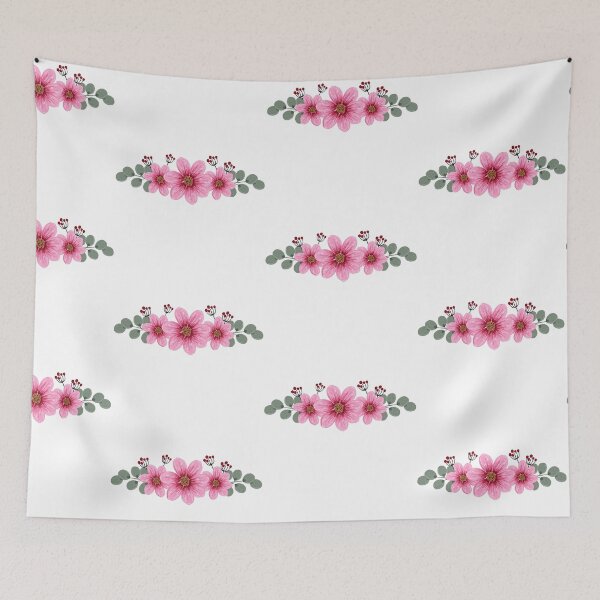 Item preview, Pink Floral Watercolor Arrangement designed and sold by Nojom-.