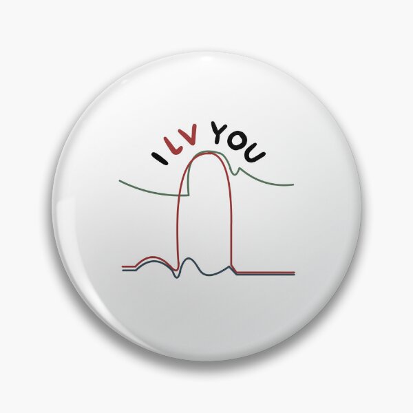 Item preview, I LV You – Funny Wigger’s Diagram Cardiology Sticker designed and sold by 505MD.