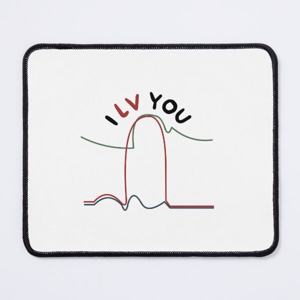 Item preview, I LV You – Funny Wigger’s Diagram Cardiology Sticker designed and sold by 505MD.