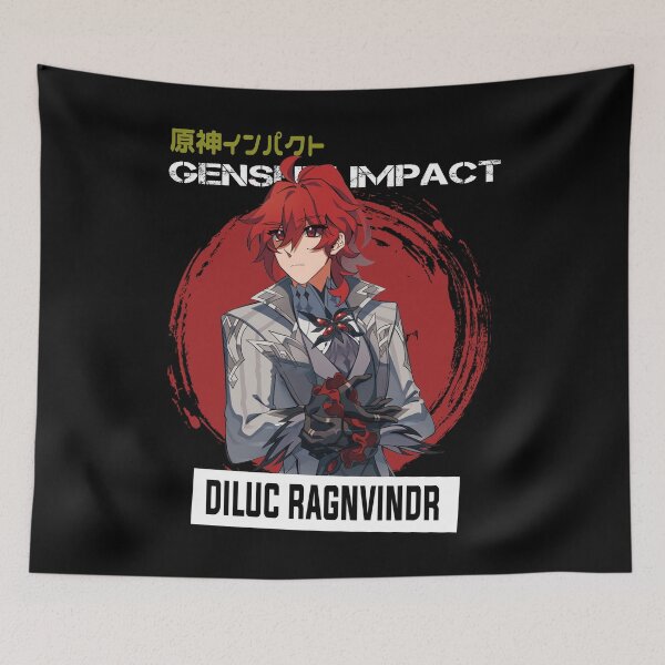 Item preview, Diluc - Genshin Impact designed and sold by Vivzie-Art.