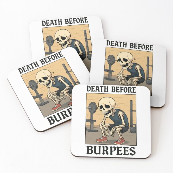 Item preview, Death Before Burpees designed and sold by StaticW0lf Design.