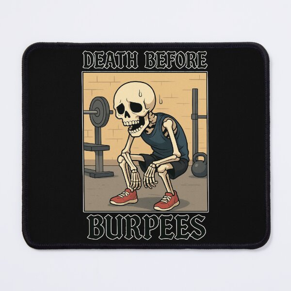 Item preview, Death Before Burpees designed and sold by StaticW0lf Design.