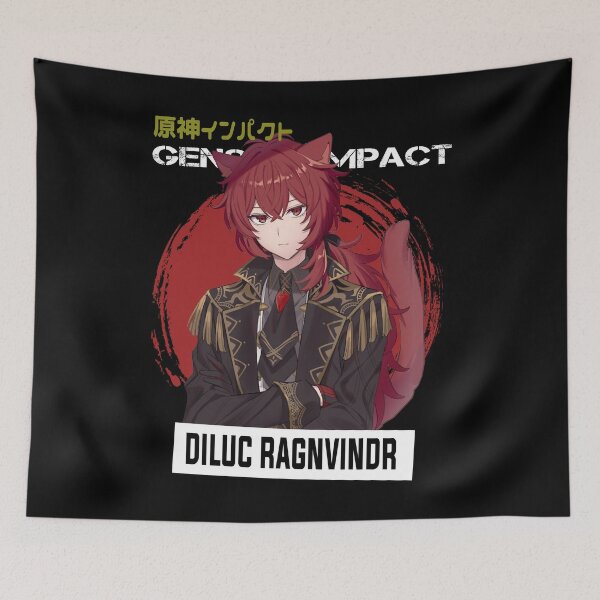 Item preview, Diluc - Genshin Impact designed and sold by Vivzie-Art.