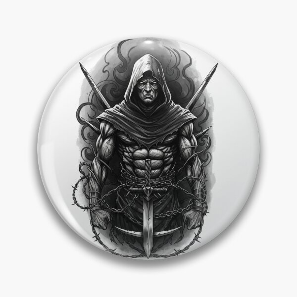 Item preview, Bound by Strength – The Shadow Warrior designed and sold by Ink And Art.