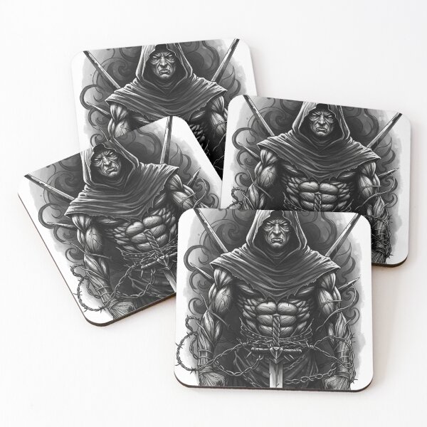 Item preview, Bound by Strength – The Shadow Warrior designed and sold by Ink And Art.