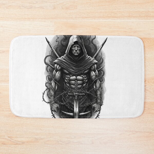 Item preview, Bound by Strength – The Shadow Warrior designed and sold by Ink And Art.