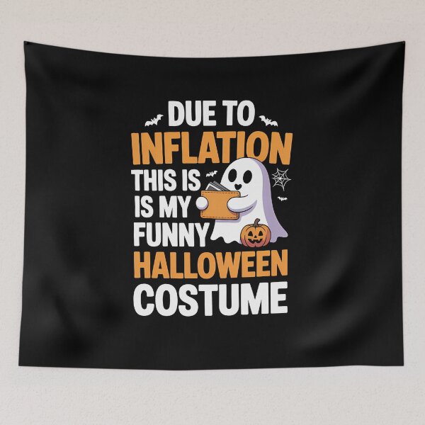 Item preview, Due to Inflation This is My Funny Halloween Costume Cartoon Style designed and sold by Stock4U.