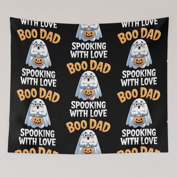 Item preview, Boo Dad Ghost – Cute Funny Halloween Candy Bucket Design designed and sold by Taans-Creation.