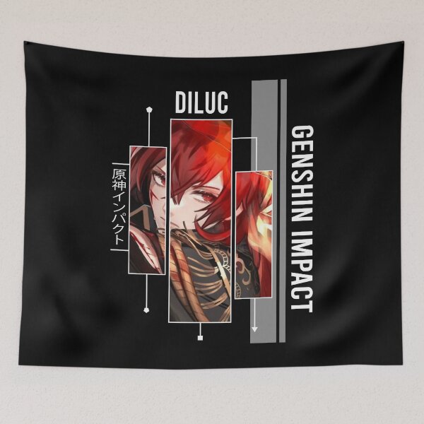 Item preview, Diluc - Genshin Impact designed and sold by Vivzie-Art.