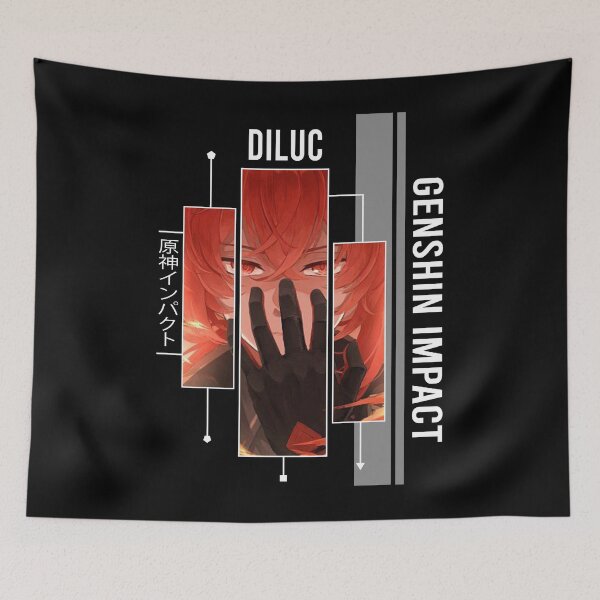Item preview, Diluc - Genshin Impact designed and sold by Vivzie-Art.