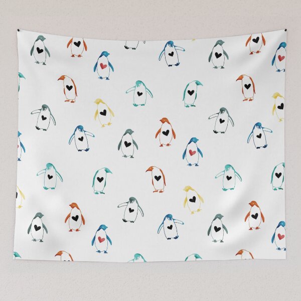 Item preview, Penguin Parade in Technicolor designed and sold by lcsmithdesigns.