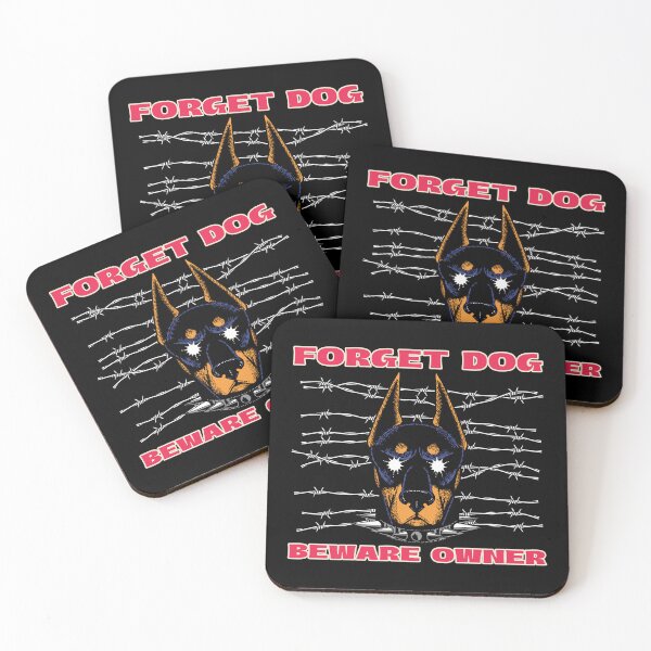 Item preview, FORGET DOG, BEWARE OWNER - Guard Dog Barbed Wire designed and sold by JerseyJimi.