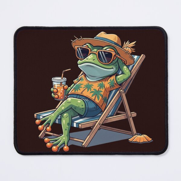 Item preview, Tropical Chill Frog.  : Grenouille Chill Tropique8 designed and sold by Drawingshirts.