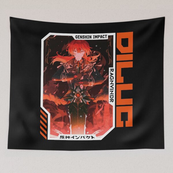 Item preview, Diluc - Genshin Impact designed and sold by fractusbarnsley.
