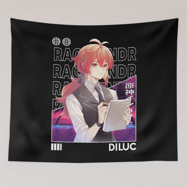 Item preview, Diluc - Genshin Impact designed and sold by fractusbarnsley.