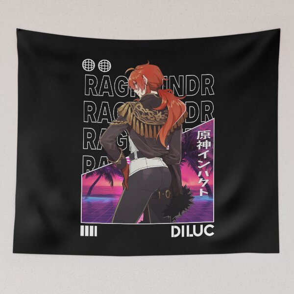 Item preview, Diluc - Genshin Impact designed and sold by fractusbarnsley.