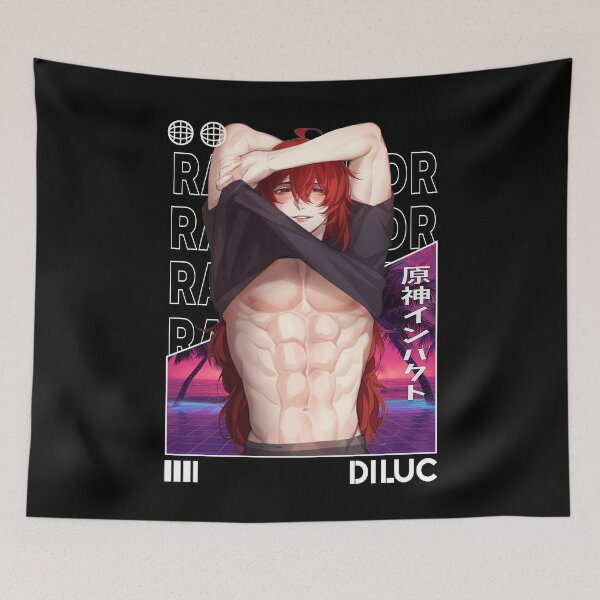 Item preview, Diluc - Genshin Impact designed and sold by fractusbarnsley.