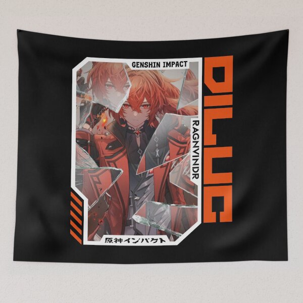 Item preview, Diluc - Genshin Impact designed and sold by fractusbarnsley.
