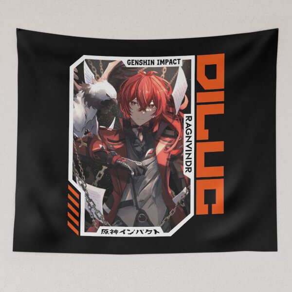 Item preview, Diluc - Genshin Impact designed and sold by fractusbarnsley.