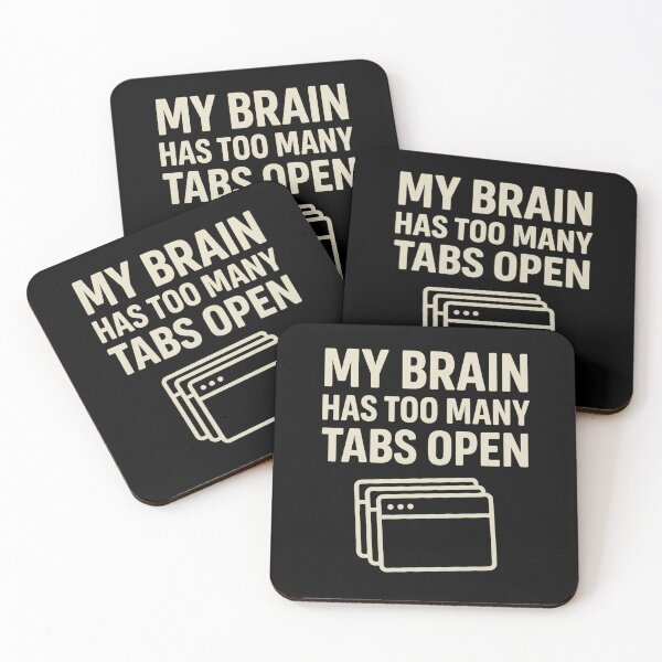Item preview, My Brain Has Too Many Tabs Open Shirt – Funny ADHD Neurodivergent T-Shirt designed and sold by Dredg3.