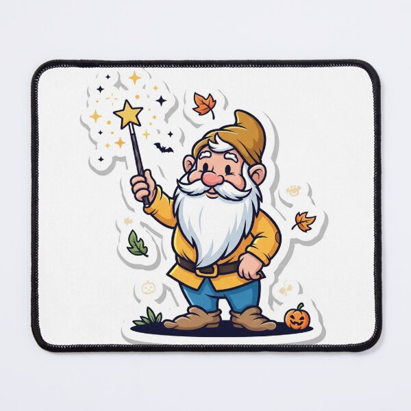 Item preview, Magical Dwarf with Sparkling Wand Sticker designed and sold by RainyShop32.