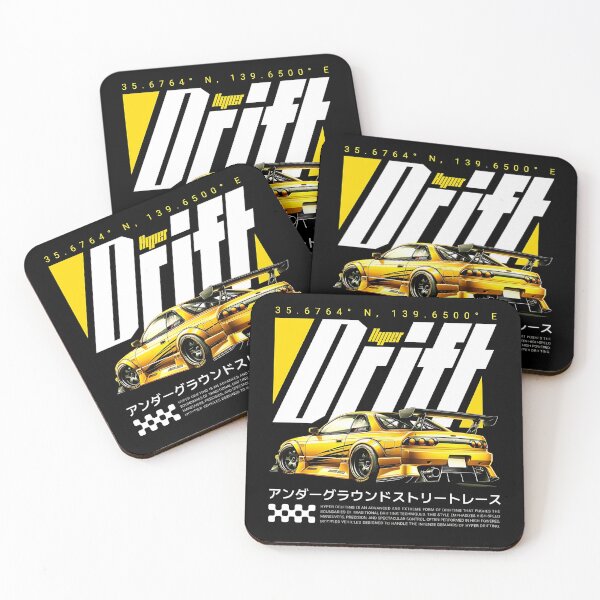 Item preview, Hyper Drift Yellow JDM Car designed and sold by PrimeRacer.