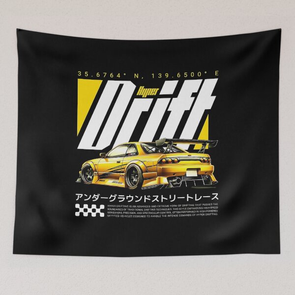 Item preview, Hyper Drift Yellow JDM Car designed and sold by PrimeRacer.