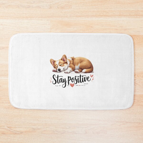 Item preview, Stay Positive Cute Sleeping Corgi Puppy designed and sold by brain-cell.