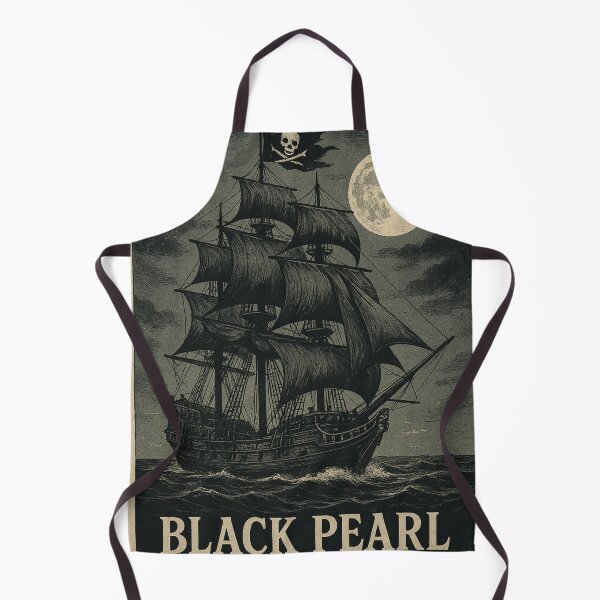 Item preview, The Black Pearl – Vintage Pirate Ship Poster designed and sold by blackcatsvault.