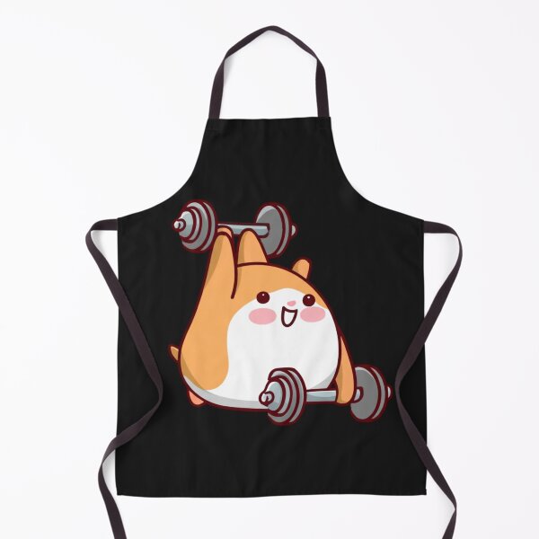 Item preview, Chibi Hamster Lifting Tiny Dumbbells – Cute Kawaii Funny Animal Design designed and sold by ColorSplash123.