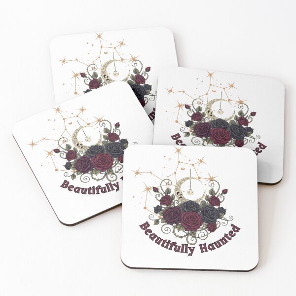 Item preview, Beautifully Haunted Gothic Rose & Moon Sticker designed and sold by FREELANIX.