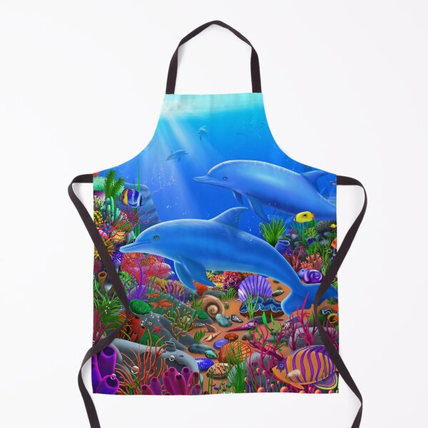 Item preview, Amazing Ocean Dolphins designed and sold by GeraldNewtonArt.